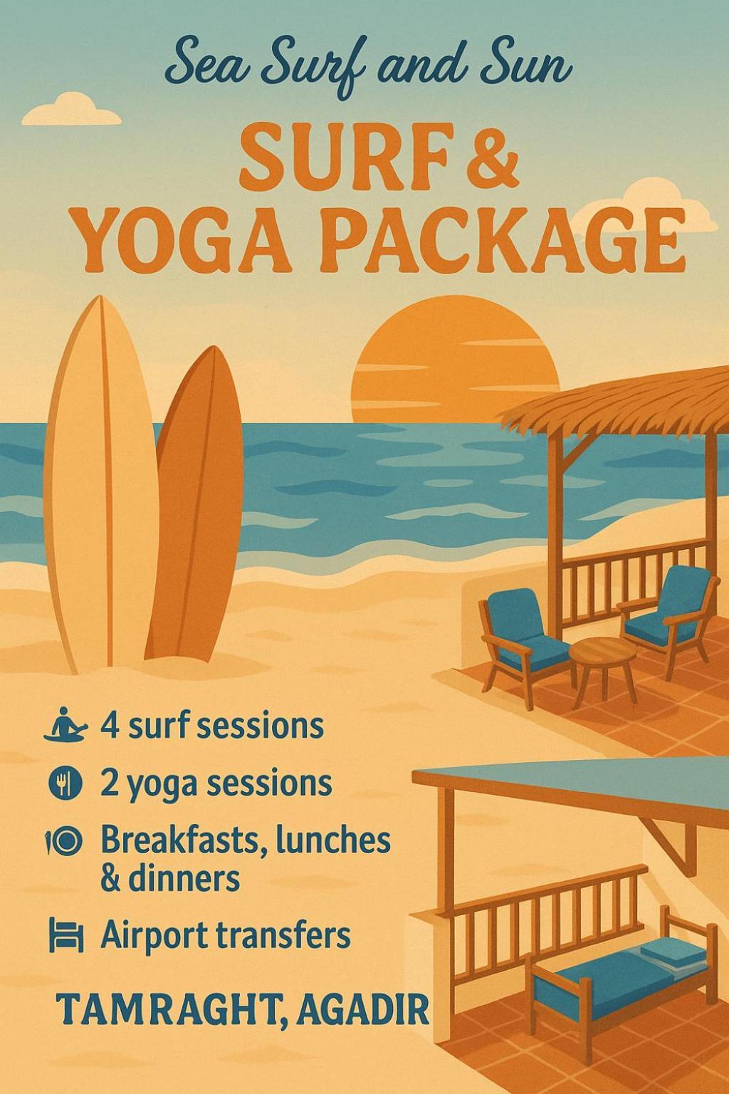 מלון Tamraght Sea Surf And Sun מראה חיצוני תמונה